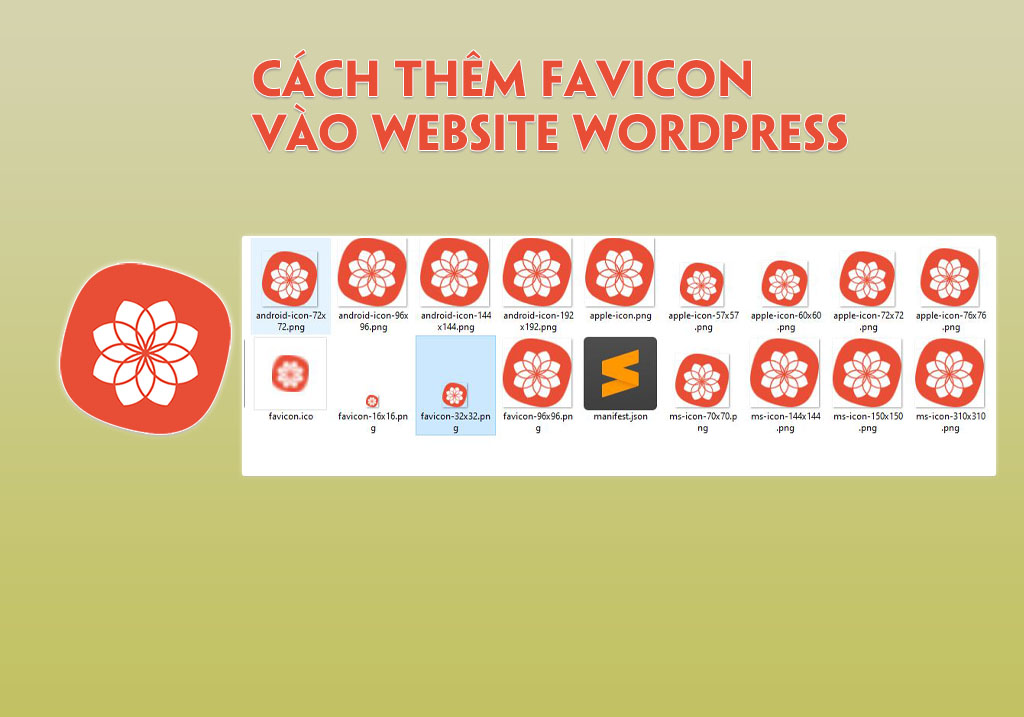 Cách thêm favicon vào website WordPress