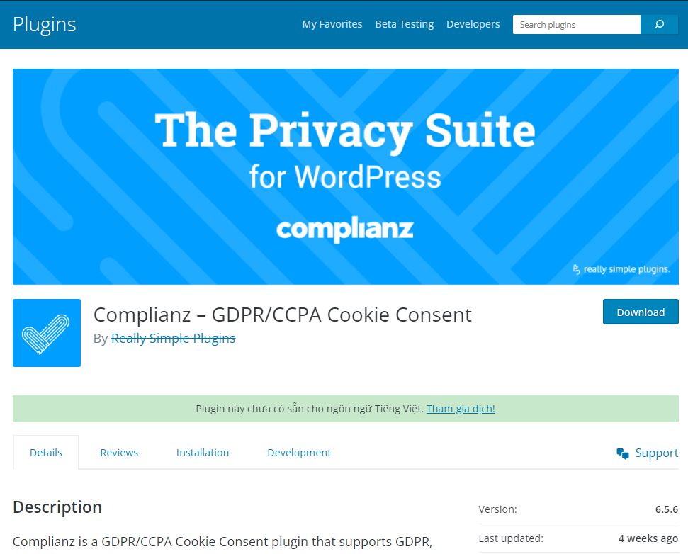 Lỗ hổng plugin Complianz – GDPR/CCPA Cookie Consent