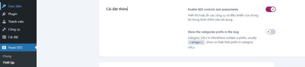 Cách thiết lập trong plugin Yoast SEO