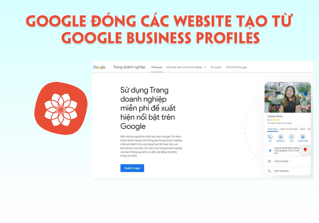 Google đóng các website tạo từ Google Business Profiles trong tháng 3/2024