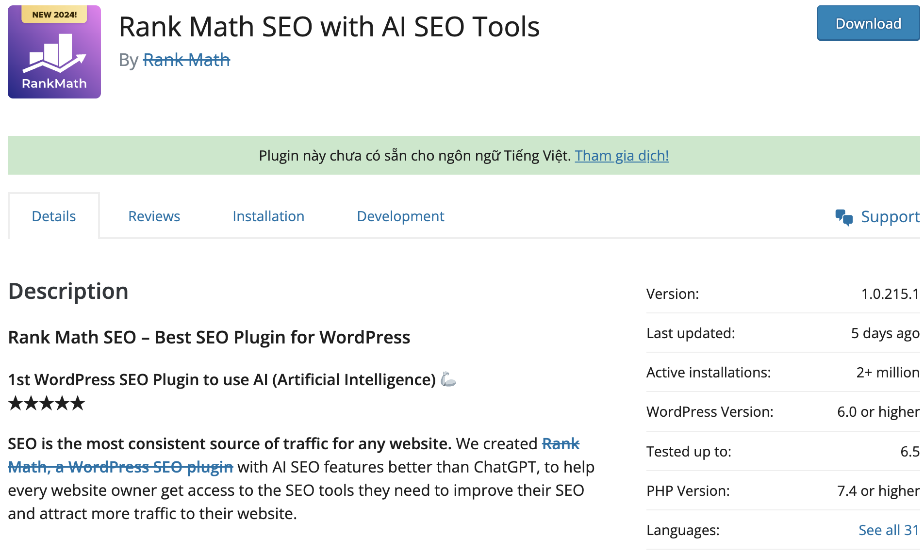 Lỗ hổng bảo mật plugin SEO Rank Math WordPress