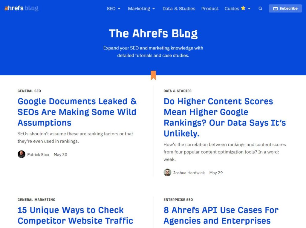 Ahrefs Blog