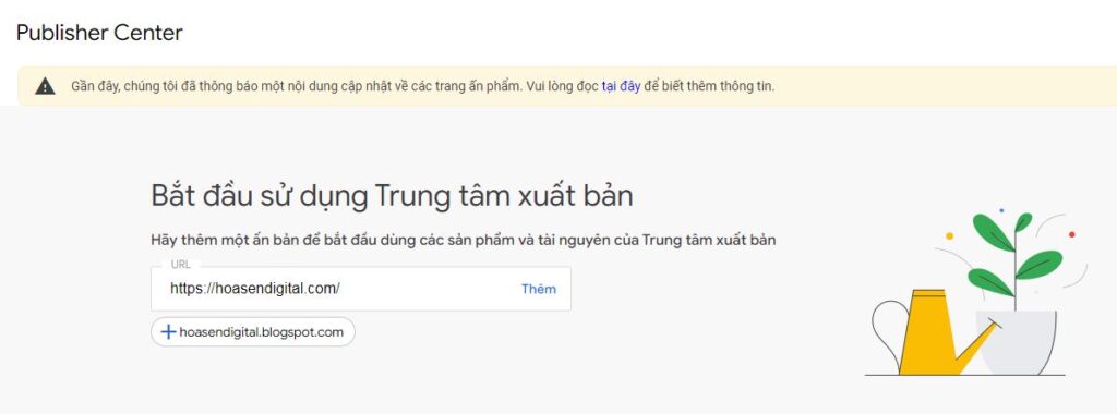 Trung tâm xuất bản Google News