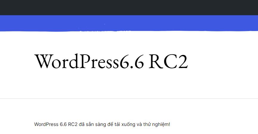 Wordpress 6.6 RC2